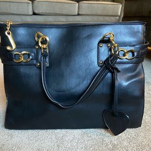 Juicy Couture Black Leather Purse